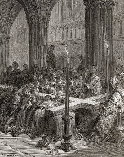 Discovery of The True Cross, illustration from 